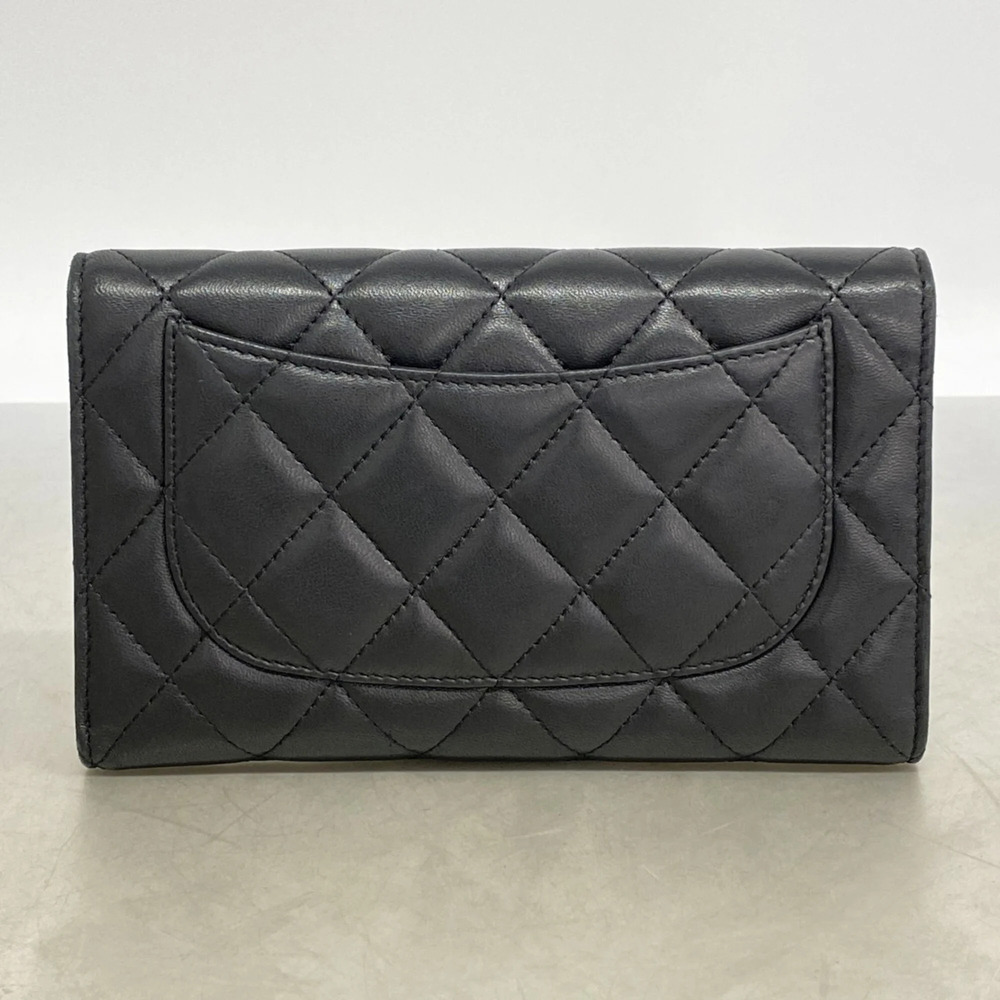 CHANEL Black Lambskin Leather Wallet - Picture 9 of 9
